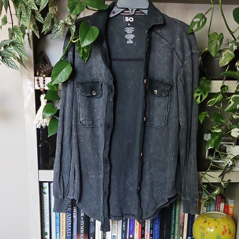 SO Gray Shacket